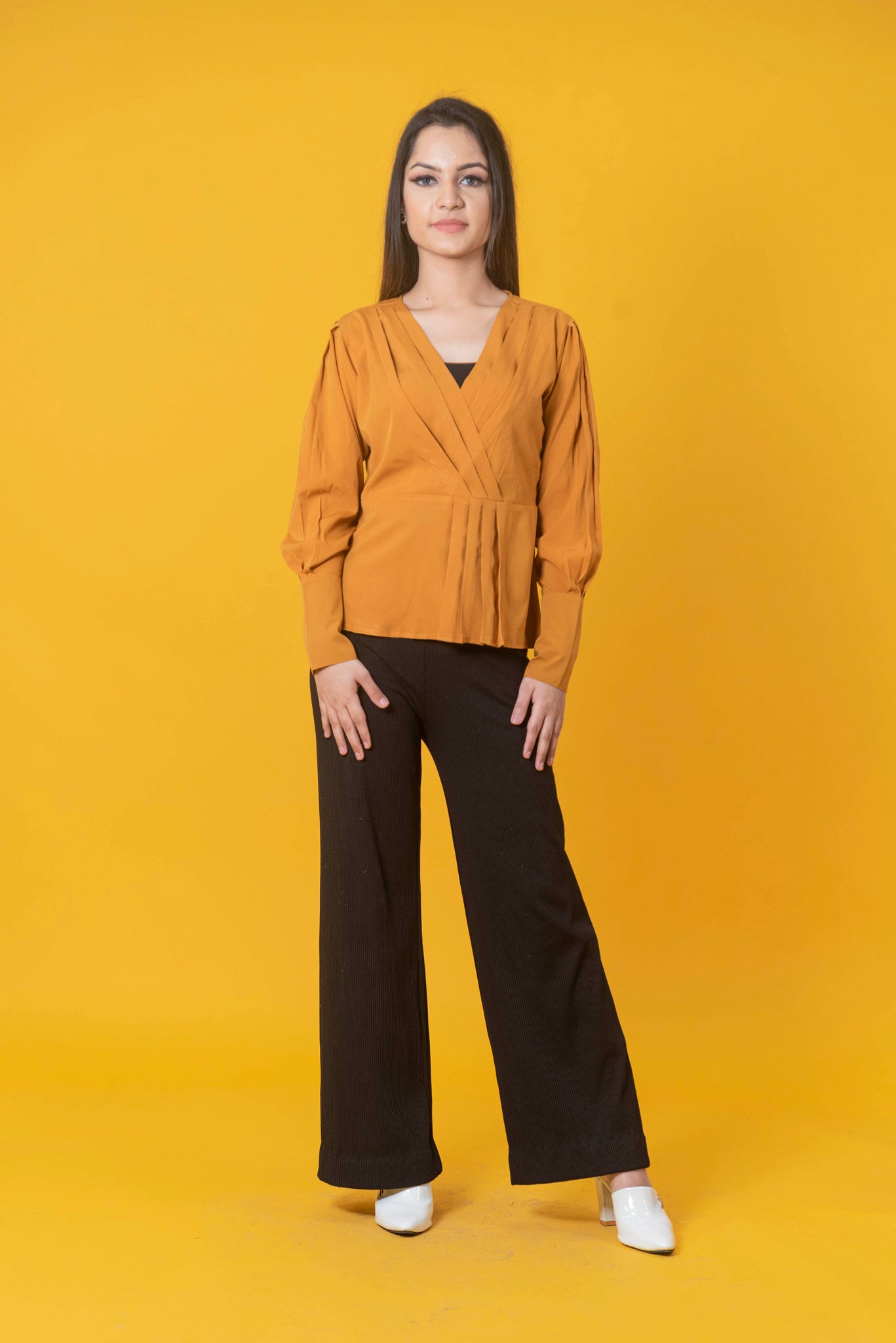 Mustard Solid Regular Top