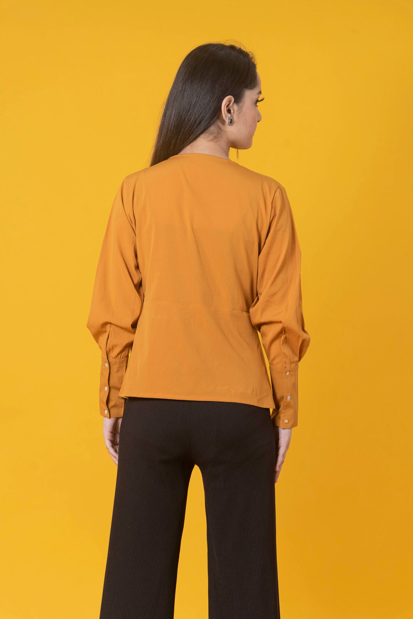 Mustard Solid Regular Top