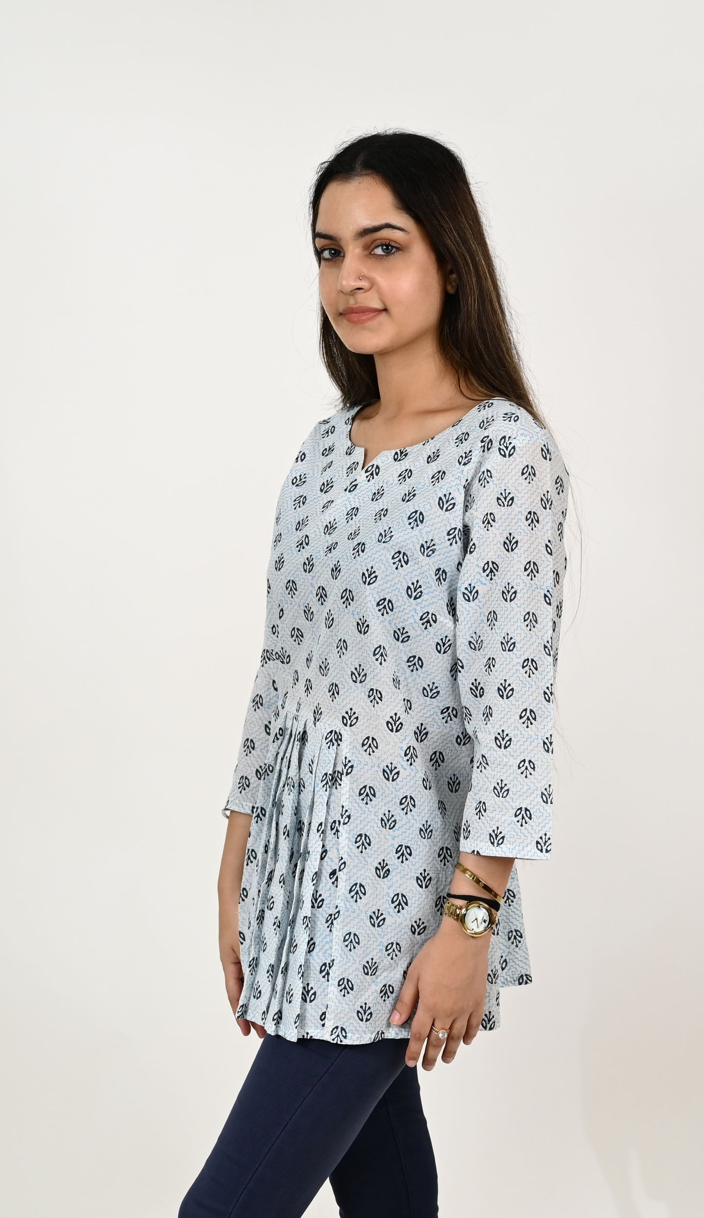 Women Block Print Tunic