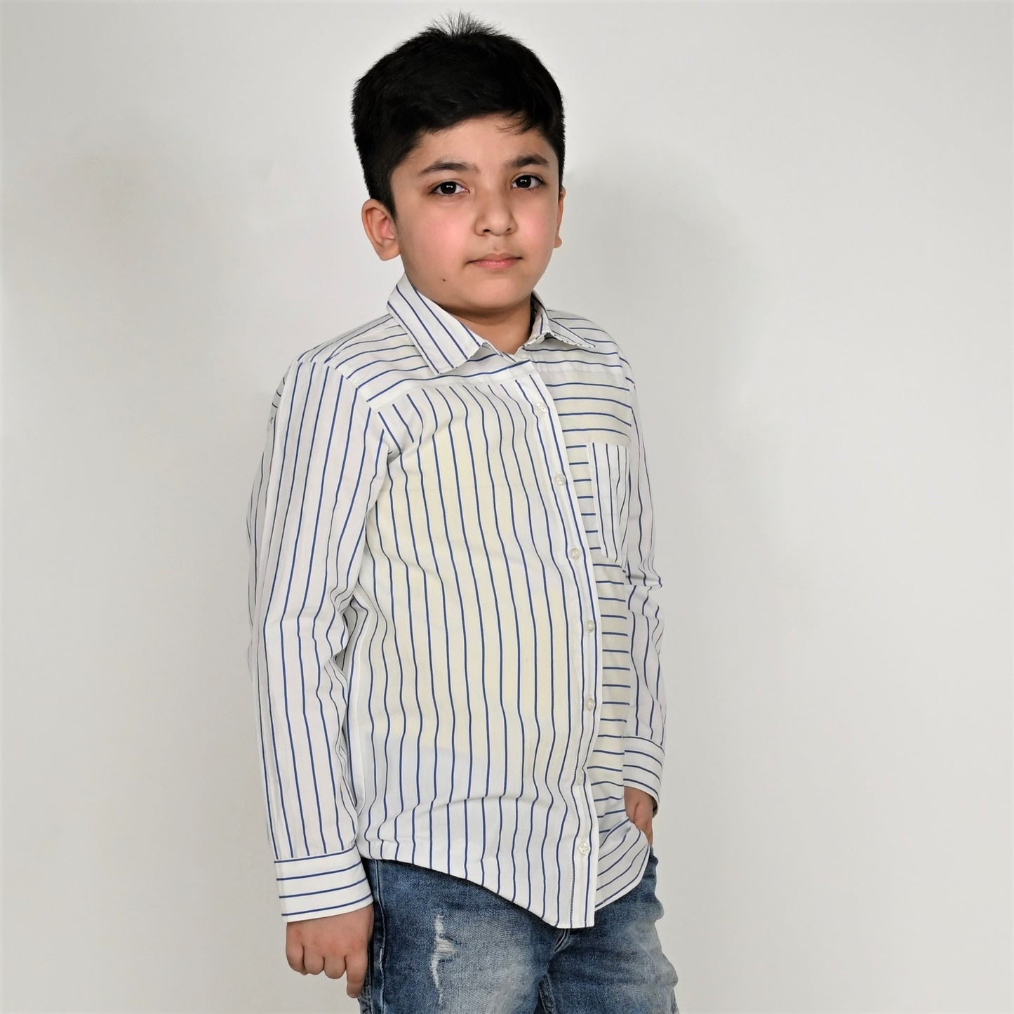 Boys Striped Casual Shirt