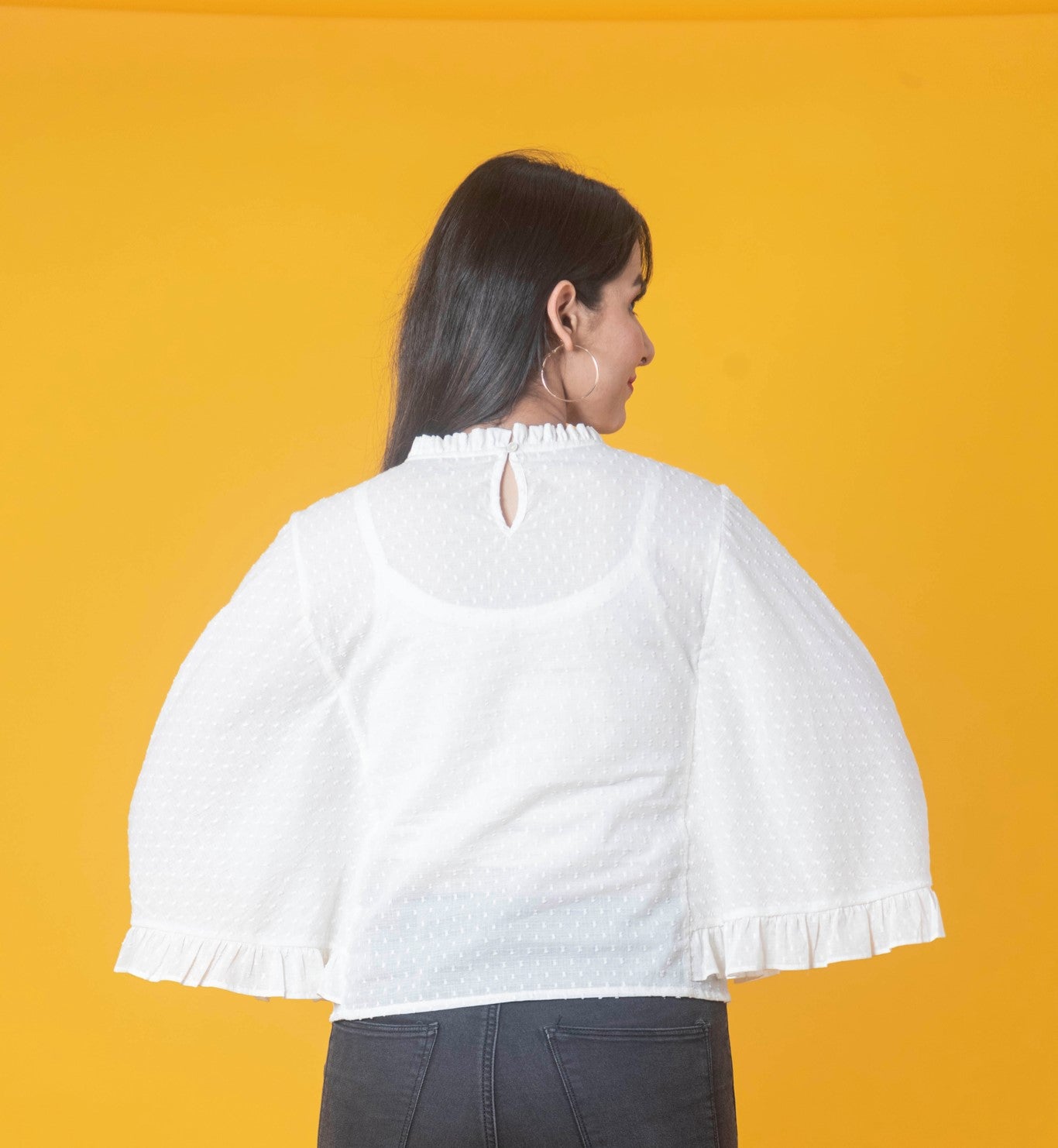 Women Cotton Dobby Top