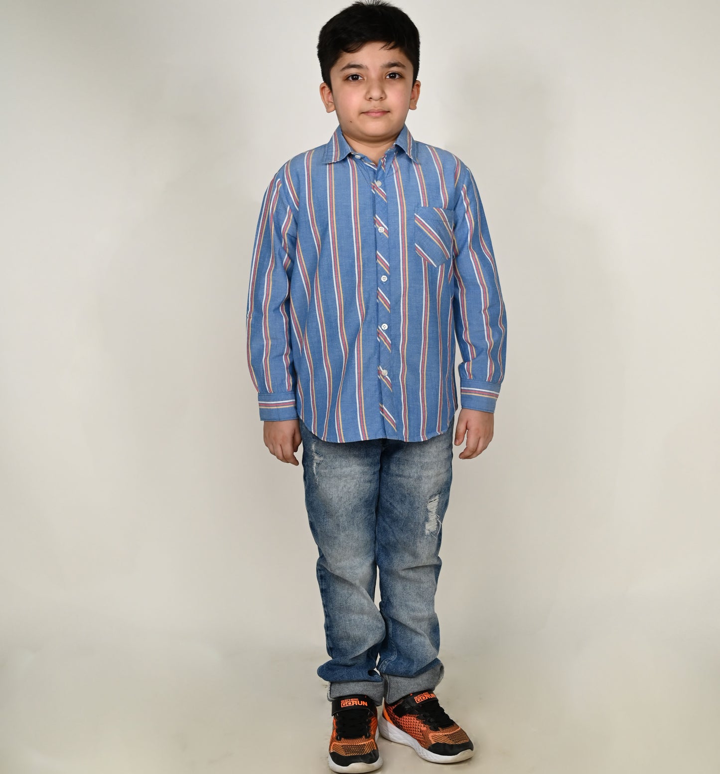 Boys Striped Casual Shirt