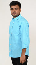 Men's Classic Blue Check Shirt