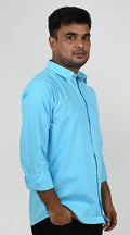 Men's Classic Blue Check Shirt