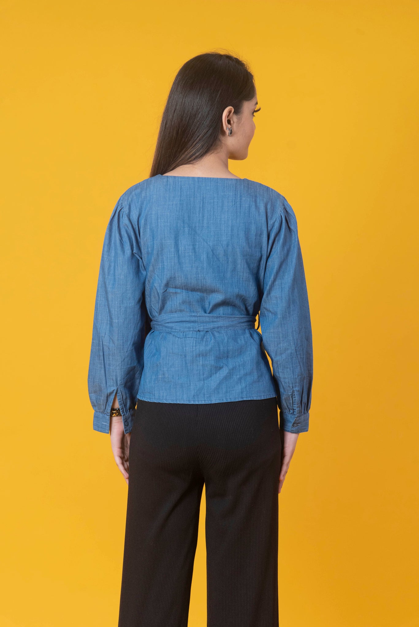 Enzyme Washed Denim Shirt