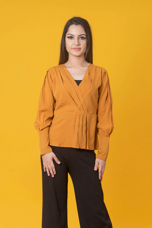 Mustard Solid Regular Top