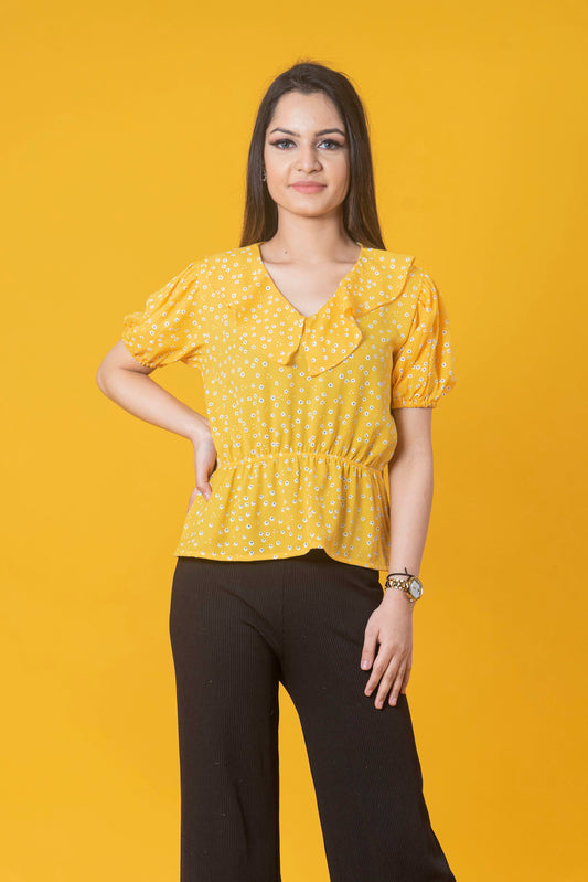 Printed Floral Top