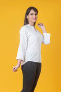 Women White Cotton Shirt