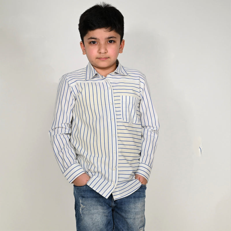 Boys Striped Casual Shirt