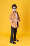 Alberto Boys-Corduroy Shirt With Elastane