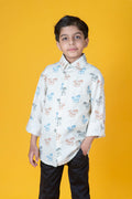 Alberto Boys-Linen Shirt