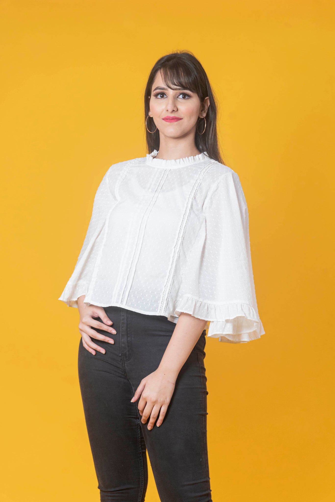 Women Cotton Dobby Top