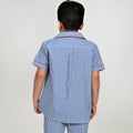 Kids Blue & White Striped Nightwear