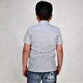 Boys Blue-White Casual Shirt