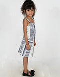 Girls Striped Top With Skirt