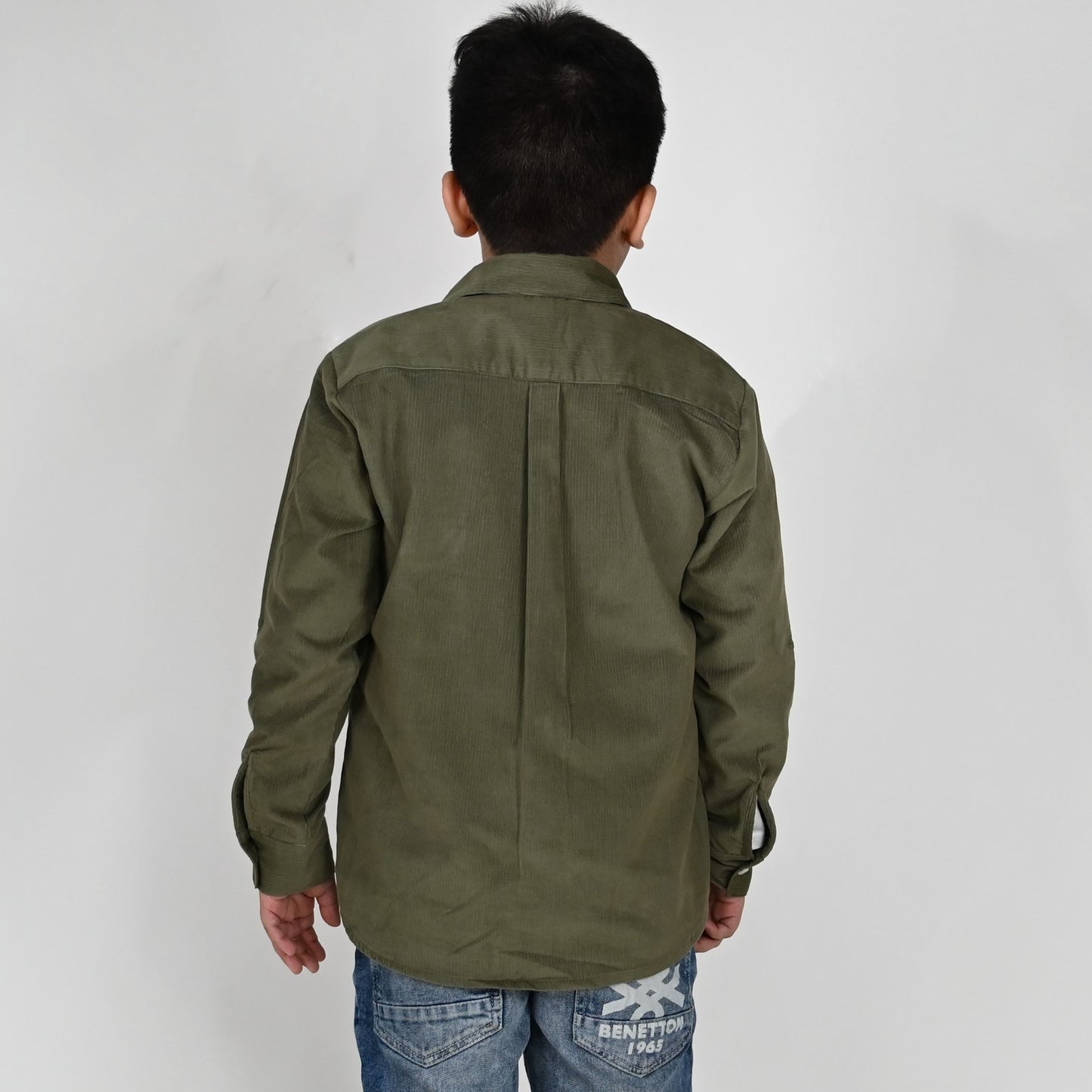 Boys-Corduroy Shirt With Elastane