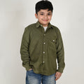 Boys-Corduroy Shirt With Elastane