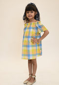 YELLOW CHECKED DRESS