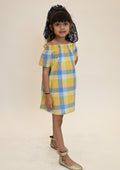 YELLOW CHECKED DRESS