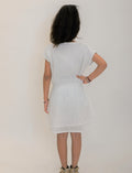 WHITE SOLID DRESS